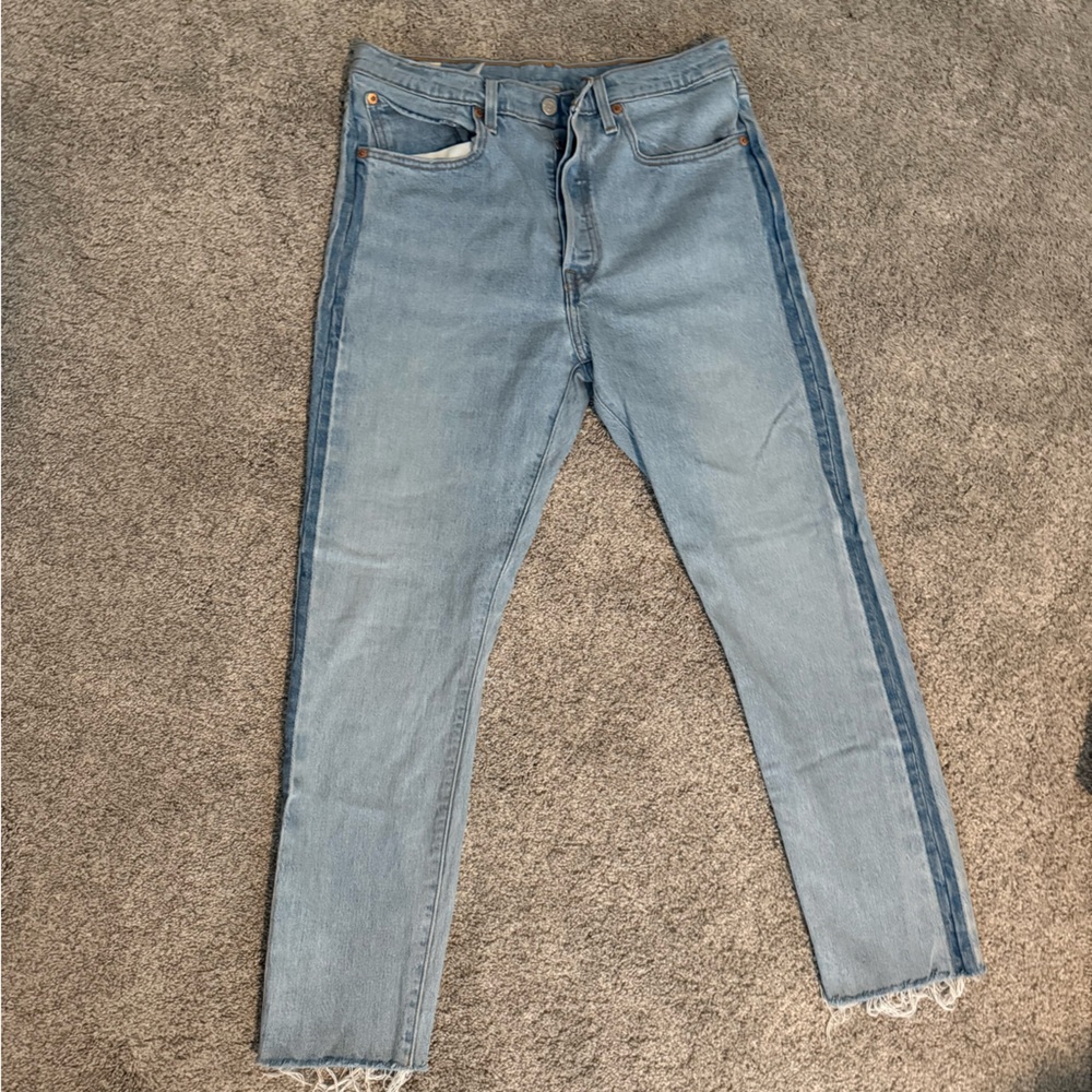 Levi's Light Blue Denim Jeans with Tan Patch